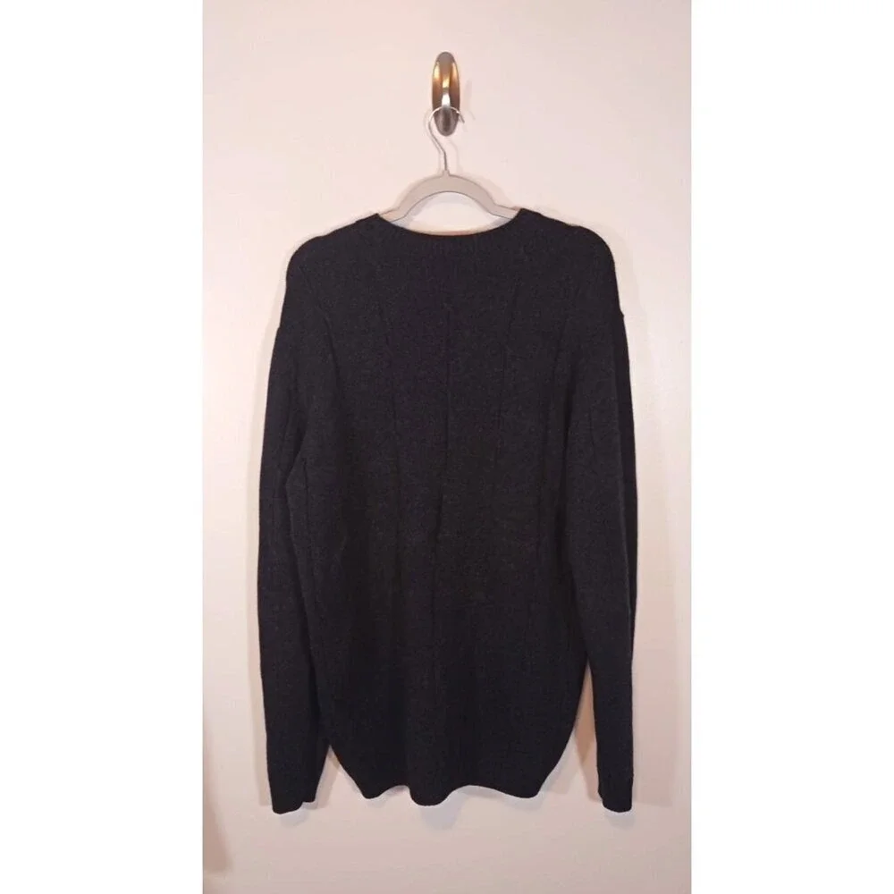 Bogner Wool Ski Winter Crew Neck Long Sleeve Gray Men's Sweater US 40/L